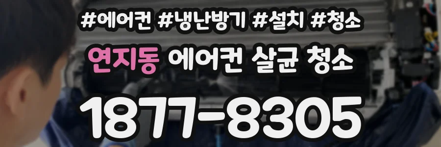 연지동 에어컨 살균 청소