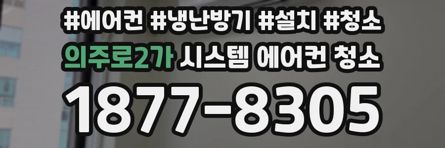 의주로2가 시스템 에어컨 청소