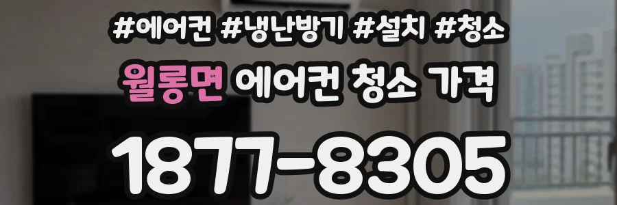 월롱면 에어컨 청소 가격