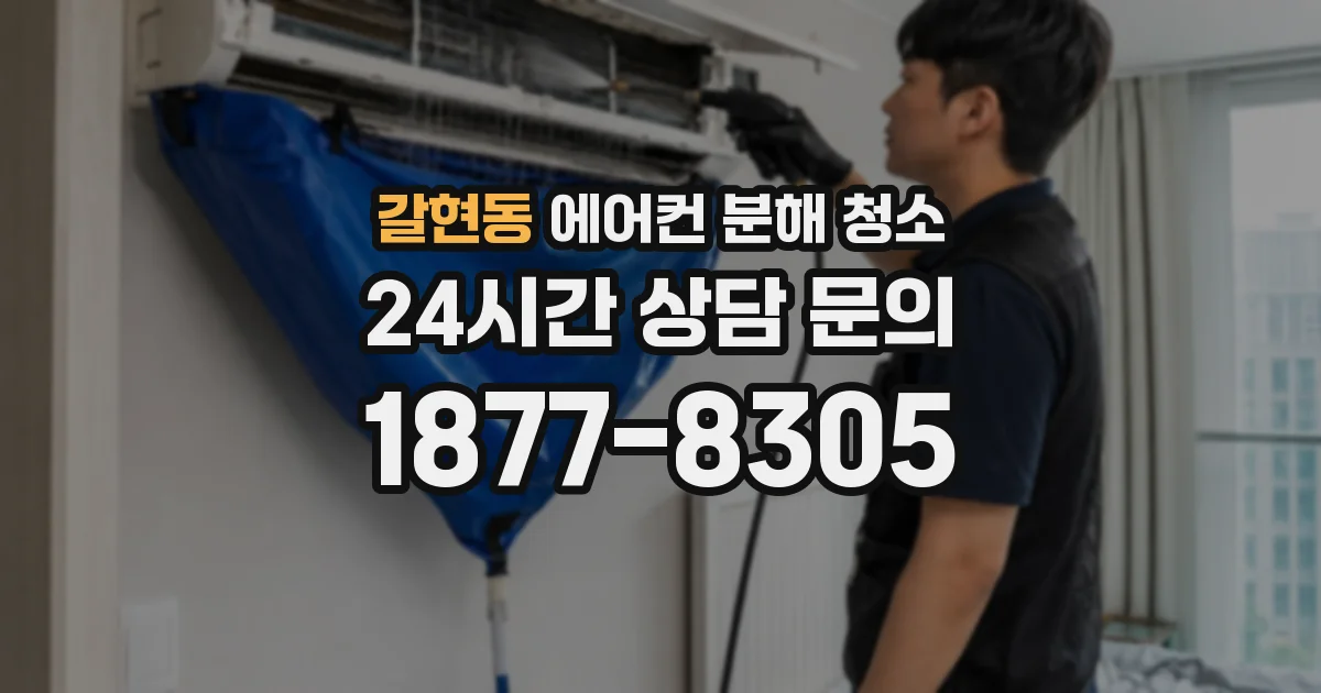 갈현동 에어컨 분해 청소