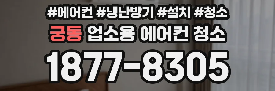 궁동 업소용 에어컨 청소