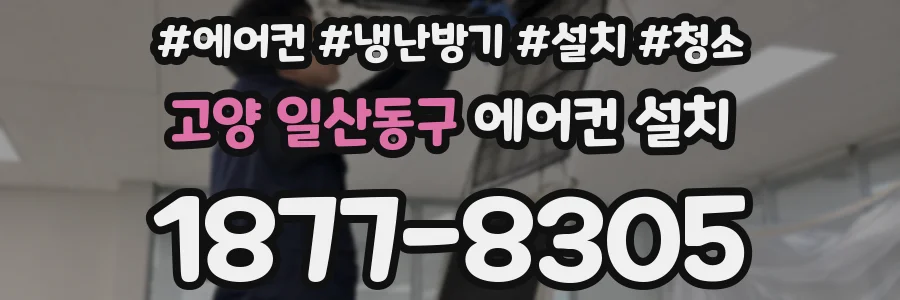 고양 일산동구 에어컨 설치