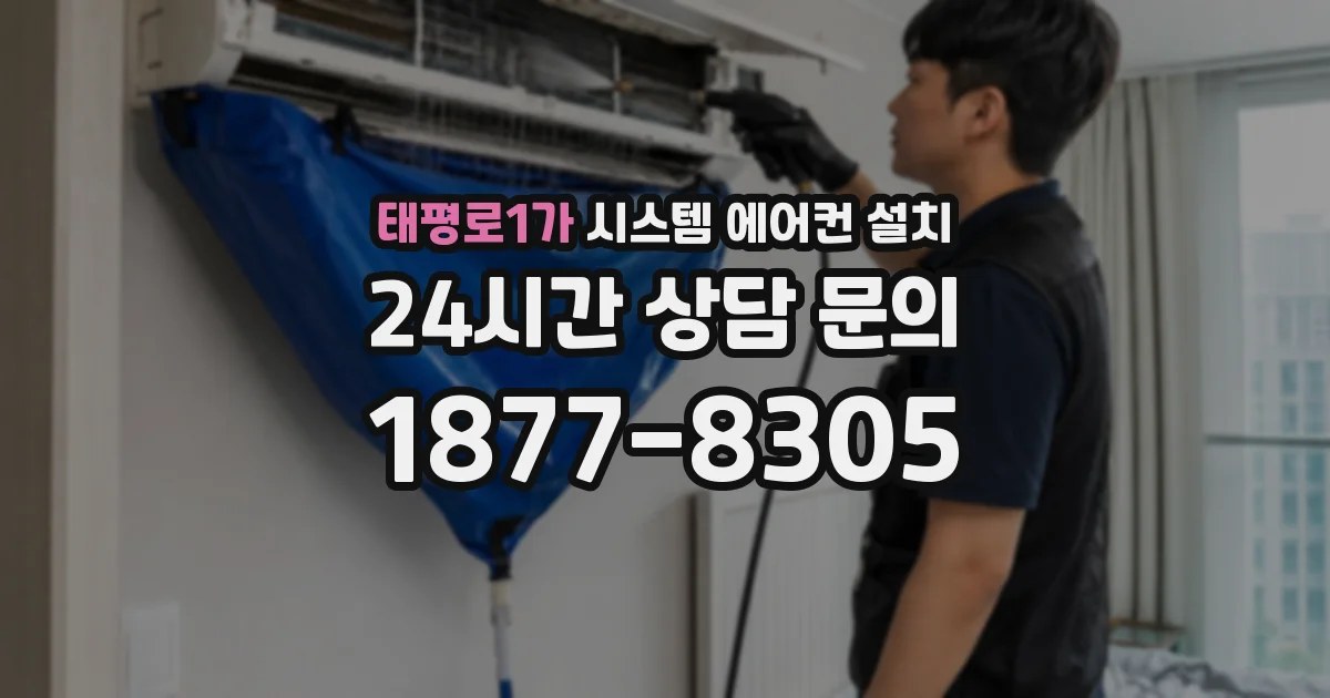 태평로1가 시스템 에어컨 설치