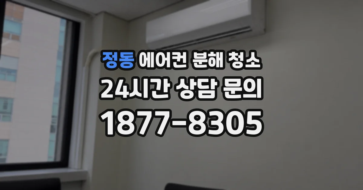 정동 에어컨 분해 청소