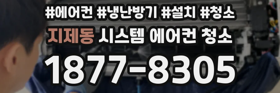 지제동 시스템 에어컨 청소