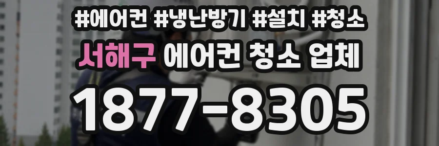 서해구 에어컨 청소 업체