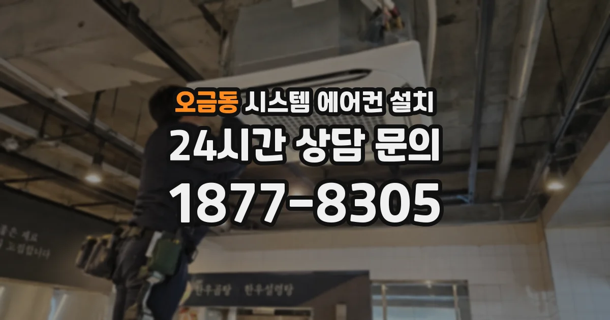오금동 시스템 에어컨 설치