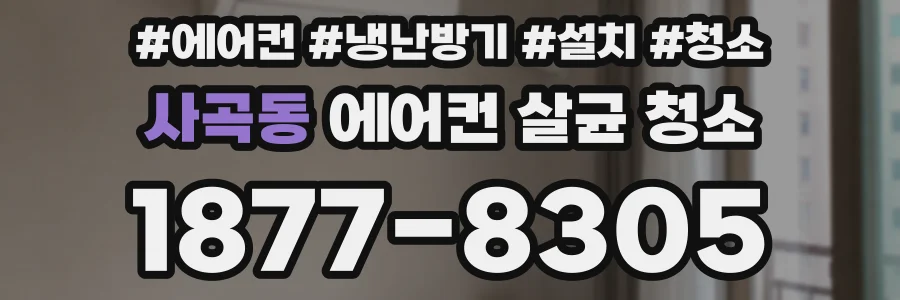 사곡동 에어컨 살균 청소