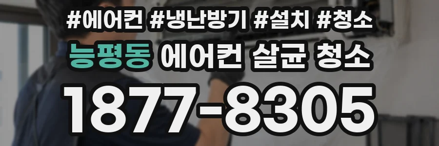 능평동 에어컨 살균 청소