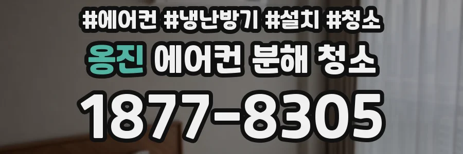 옹진 에어컨 분해 청소