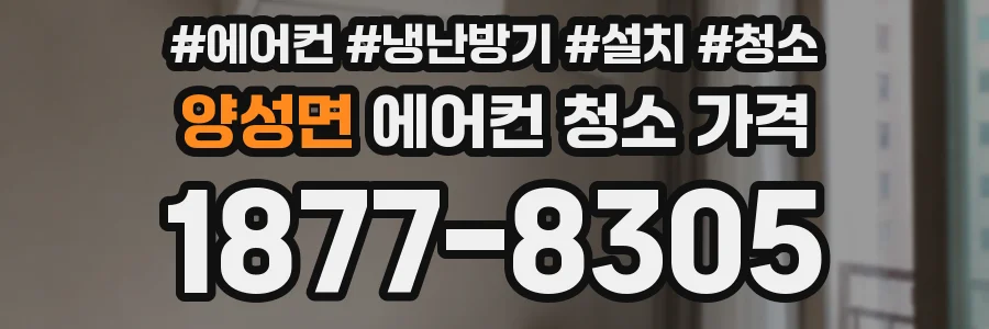 양성면 에어컨 청소 가격