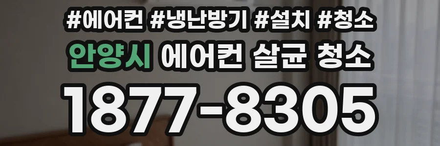 안양시 에어컨 살균 청소