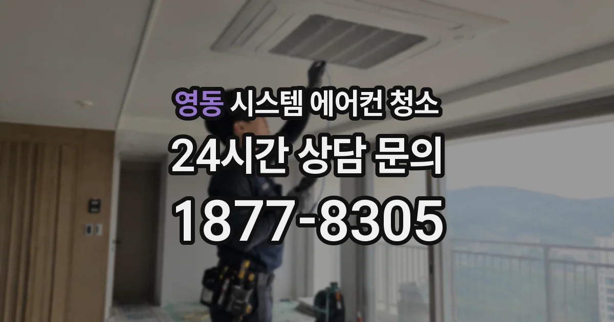 영동 시스템 에어컨 청소