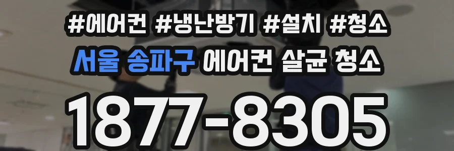 서울 송파구 에어컨 살균 청소
