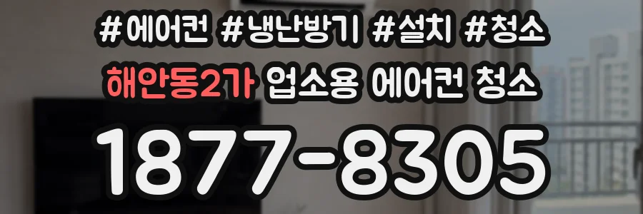 해안동2가 업소용 에어컨 청소