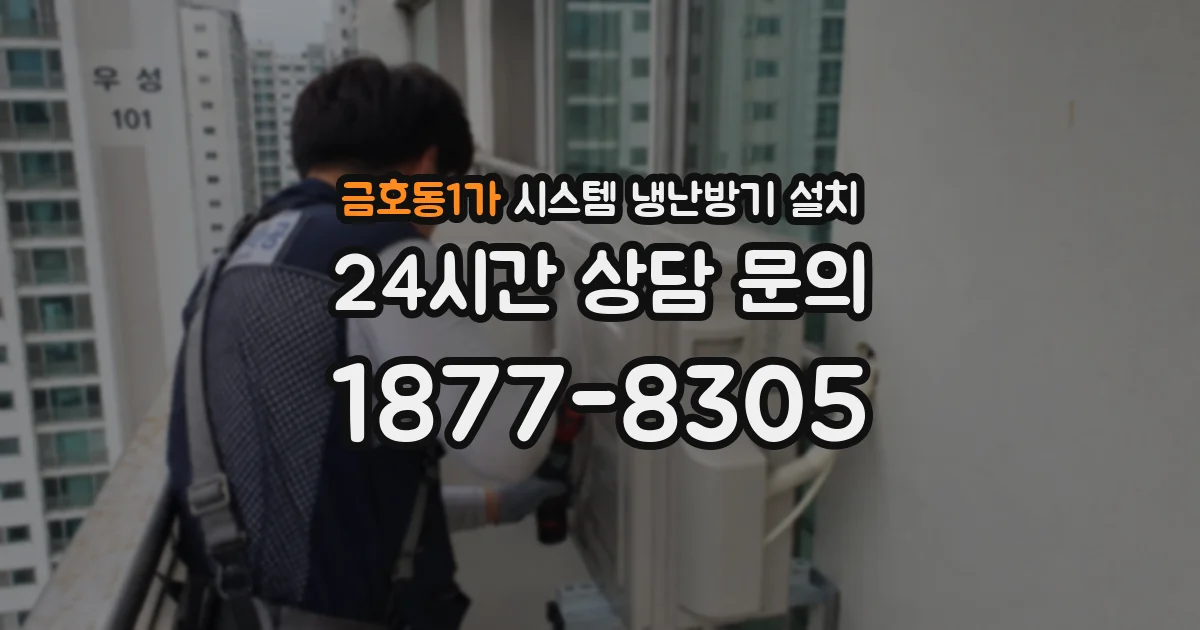 금호동1가 시스템 냉난방기 설치