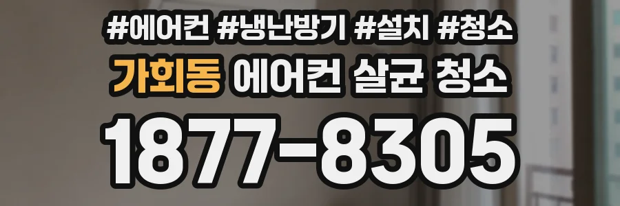 가회동 에어컨 살균 청소