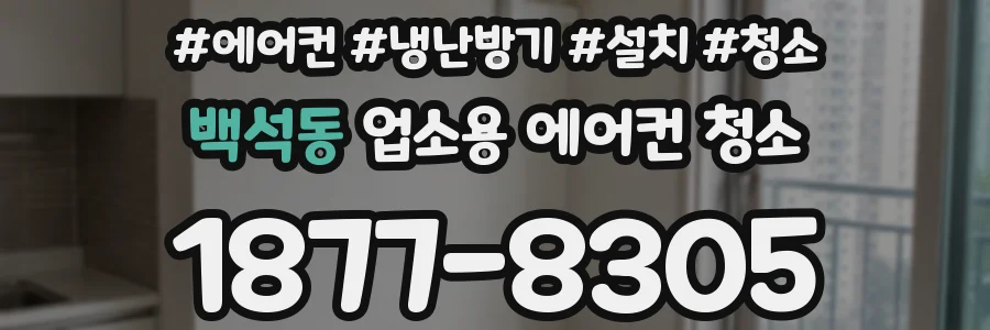 백석동 업소용 에어컨 청소