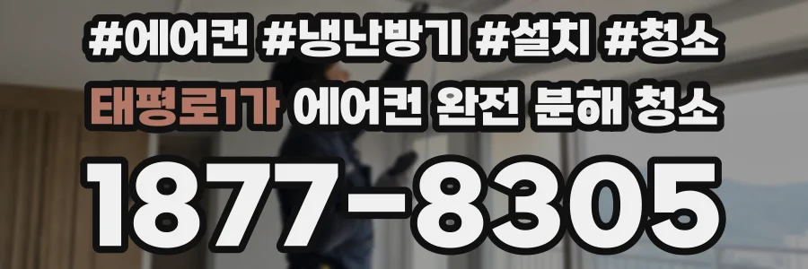 태평로1가 에어컨 완전 분해 청소