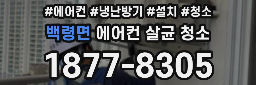 백령면 에어컨 살균 청소