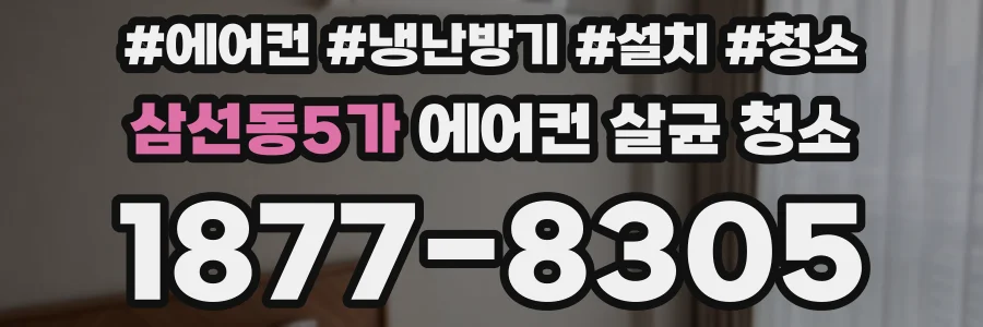 삼선동5가 에어컨 살균 청소