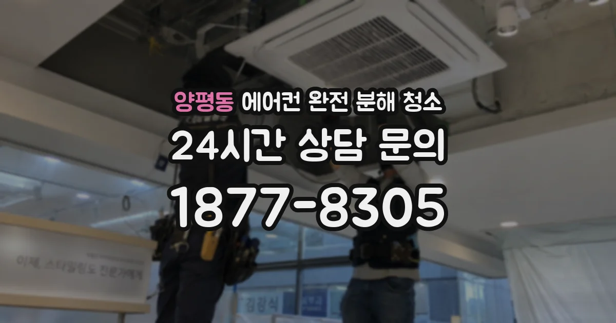 양평동 에어컨 완전 분해 청소