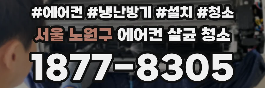 서울 노원구 에어컨 살균 청소