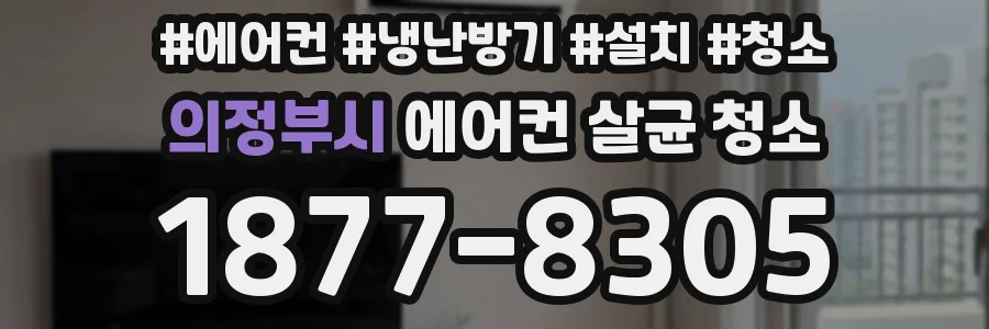 의정부시 에어컨 살균 청소