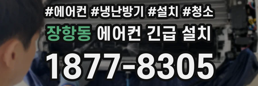 장항동 에어컨 긴급 설치