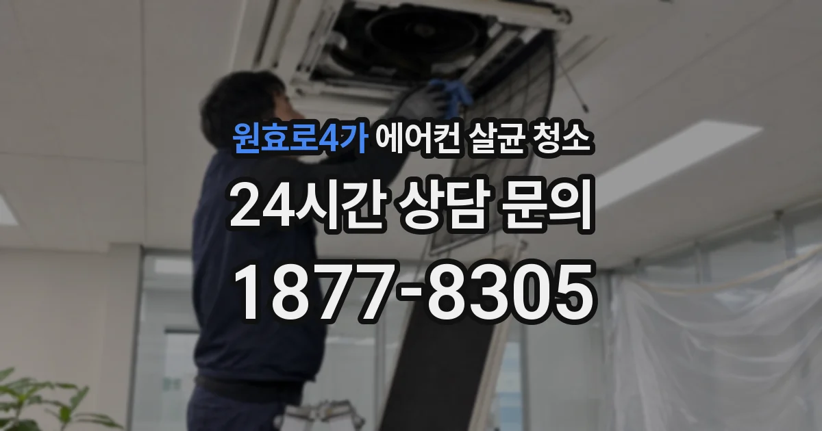 원효로4가 에어컨 살균 청소