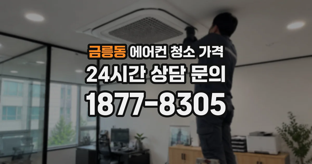 금릉동 에어컨 청소 가격