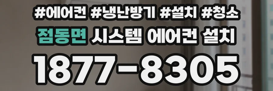 점동면 시스템 에어컨 설치