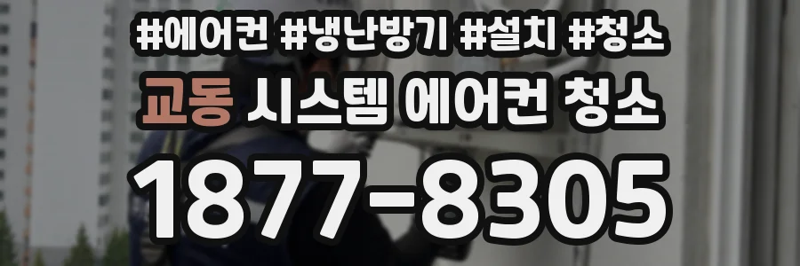 교동 시스템 에어컨 청소