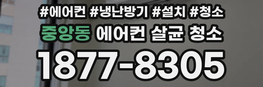 중앙동 에어컨 살균 청소
