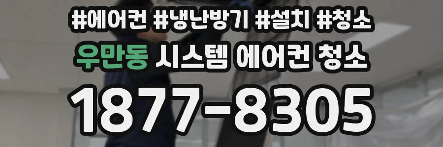 우만동 시스템 에어컨 청소