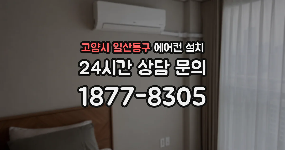 고양시 일산동구 에어컨 설치