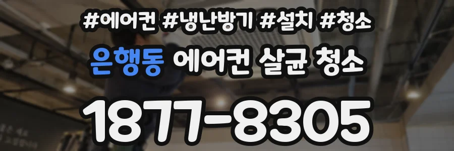 은행동 에어컨 살균 청소
