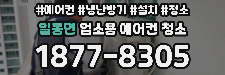 일동면 업소용 에어컨 청소