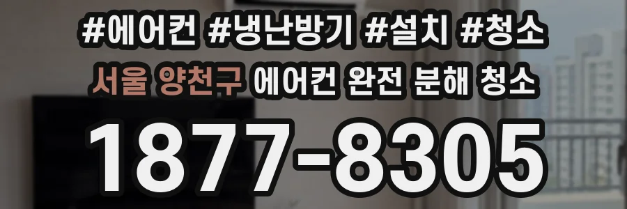 서울 양천구 에어컨 완전 분해 청소