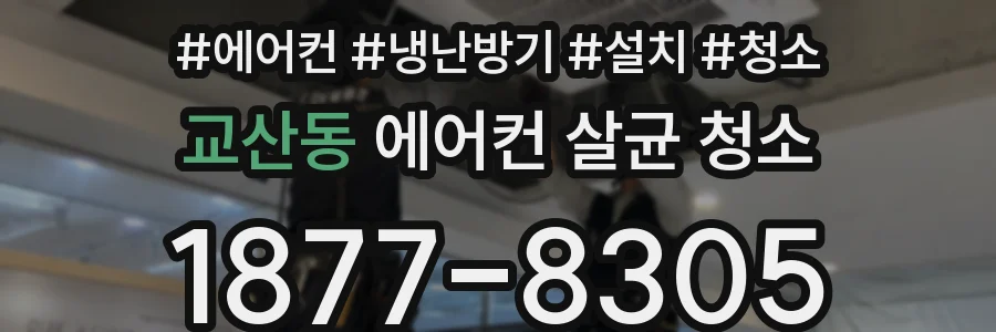 교산동 에어컨 살균 청소