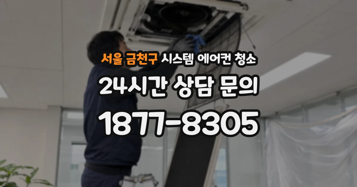 서울 금천구 시스템 에어컨 청소