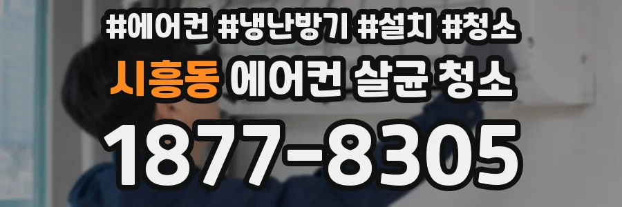 시흥동 에어컨 살균 청소