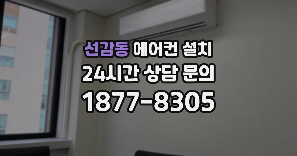 선감동 에어컨 설치