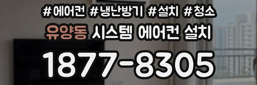 유양동 시스템 에어컨 설치