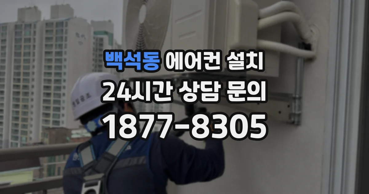 백석동 에어컨 설치