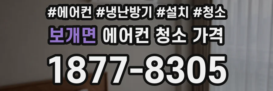 보개면 에어컨 청소 가격