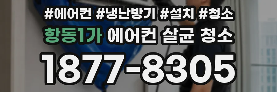 항동1가 에어컨 살균 청소