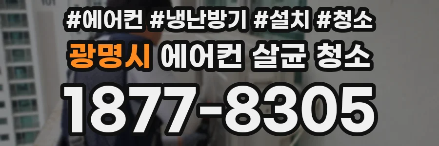 광명시 에어컨 살균 청소