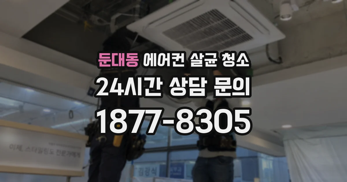 둔대동 에어컨 살균 청소