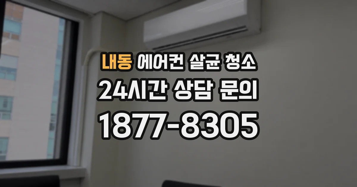 내동 에어컨 살균 청소